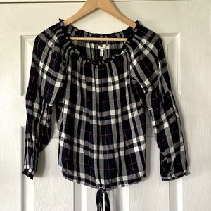 Maurices Plaid Top